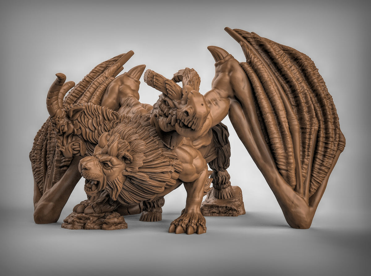 Chimera Resin Miniature for DnD | Tabletop Gaming