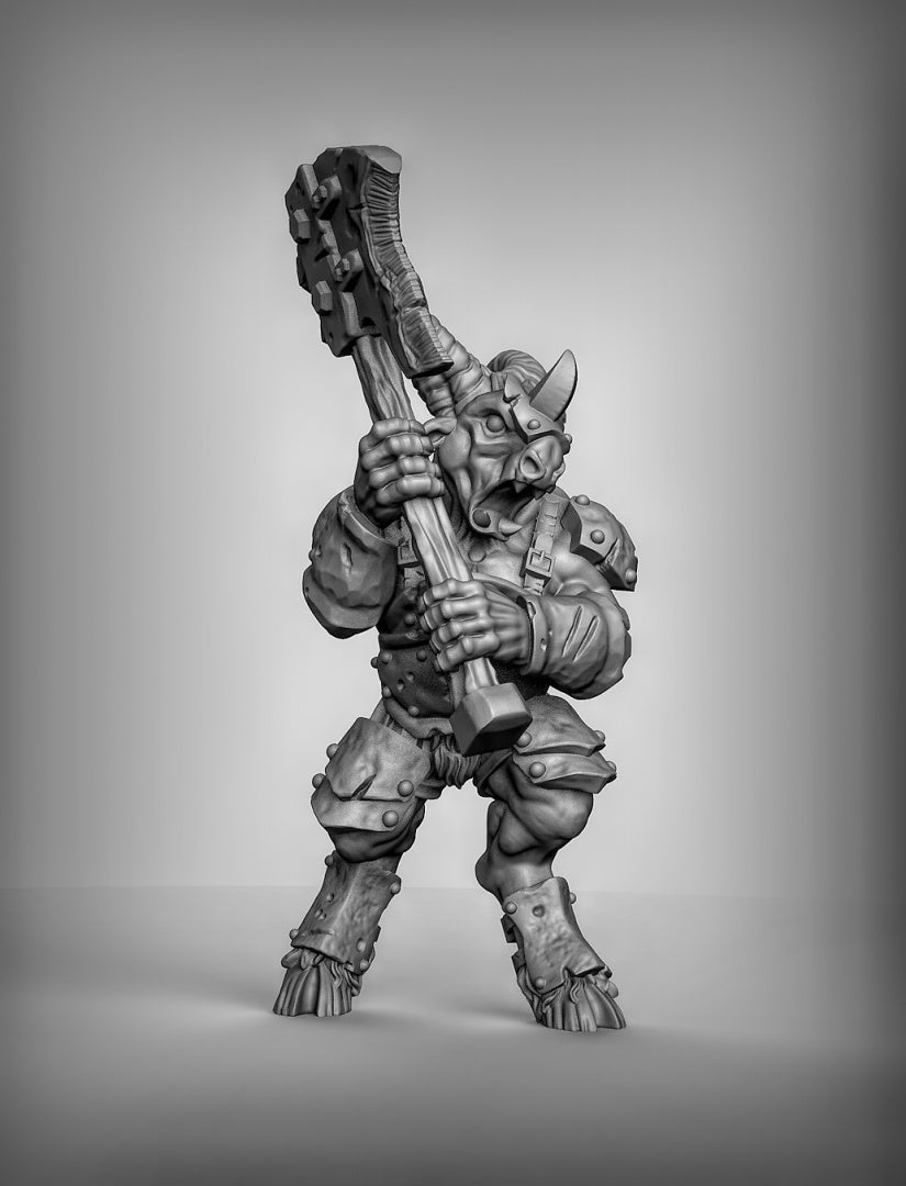 Armored Beastmen Resin Miniature for DnD | Tabletop Gaming