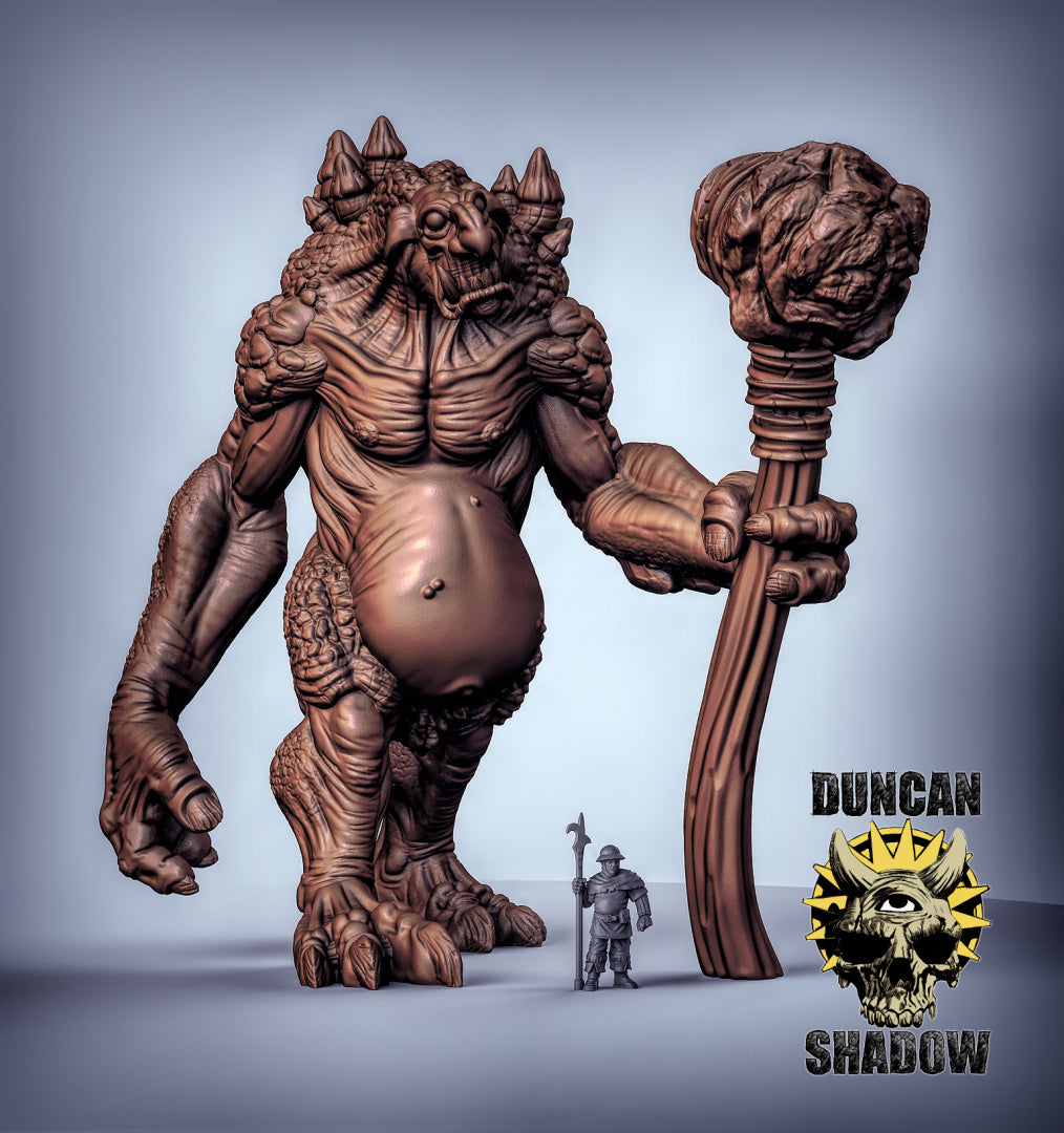 Troll Titan Model - 8 Inches Tall Resin Model for Dungeons & Dragons & Board RPGs