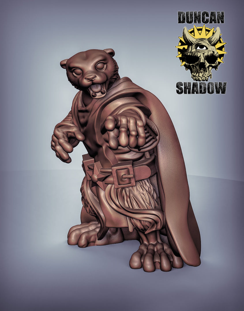 Otter Wizard Resin Miniature for DnD | Tabletop Gaming