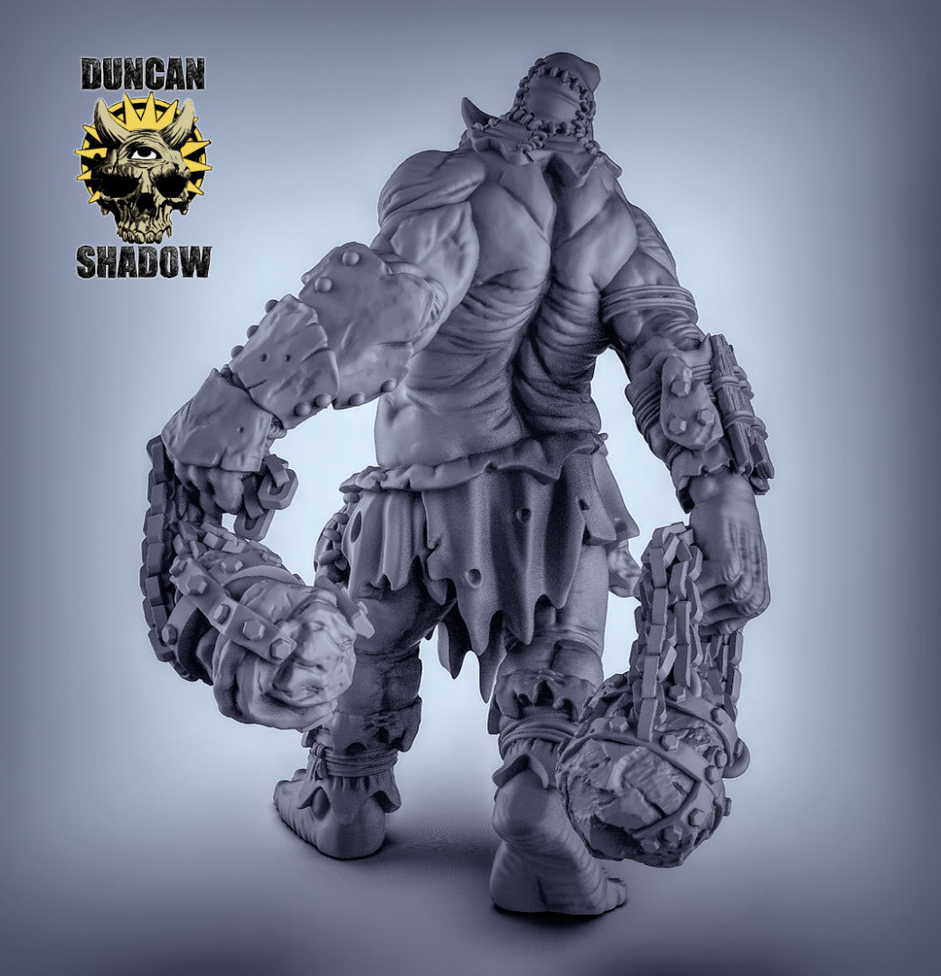 Titan with Flails - 6 or 8 Inch Tall Resin Model for Dungeons n Dragons & Board RPGs