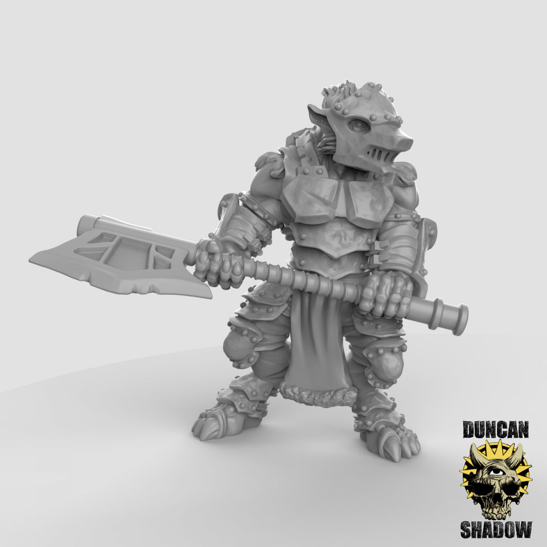 Armoured Wolfen Resin Miniature for DnD | Tabletop Gaming