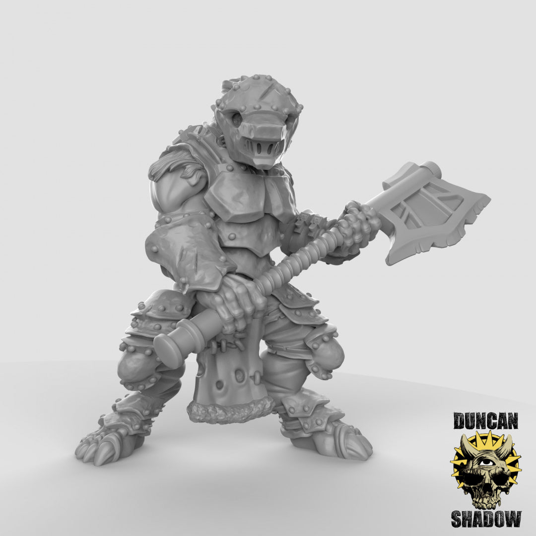 Armoured Wolfen Resin Miniature for DnD | Tabletop Gaming