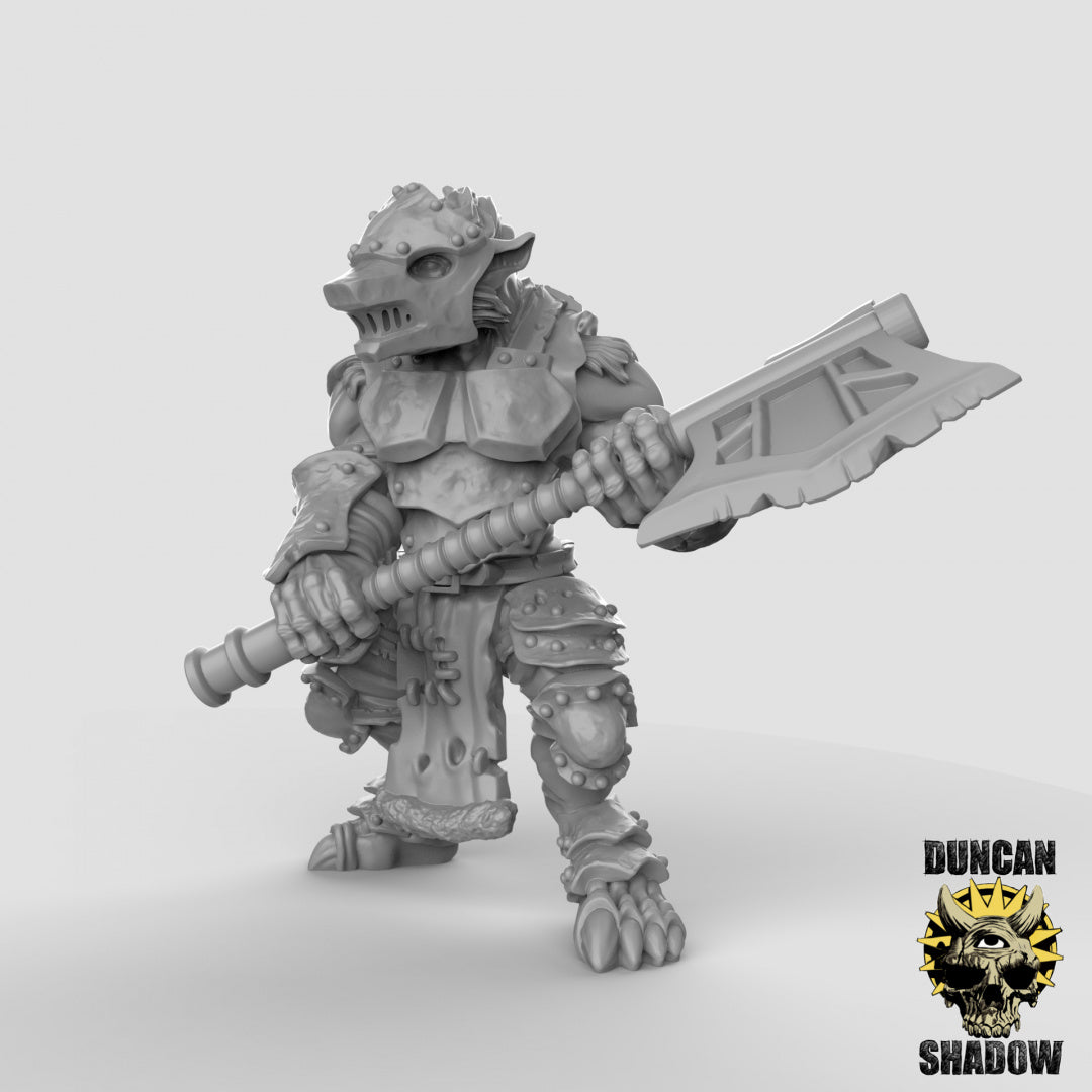 Armoured Wolfen Resin Miniature for DnD | Tabletop Gaming