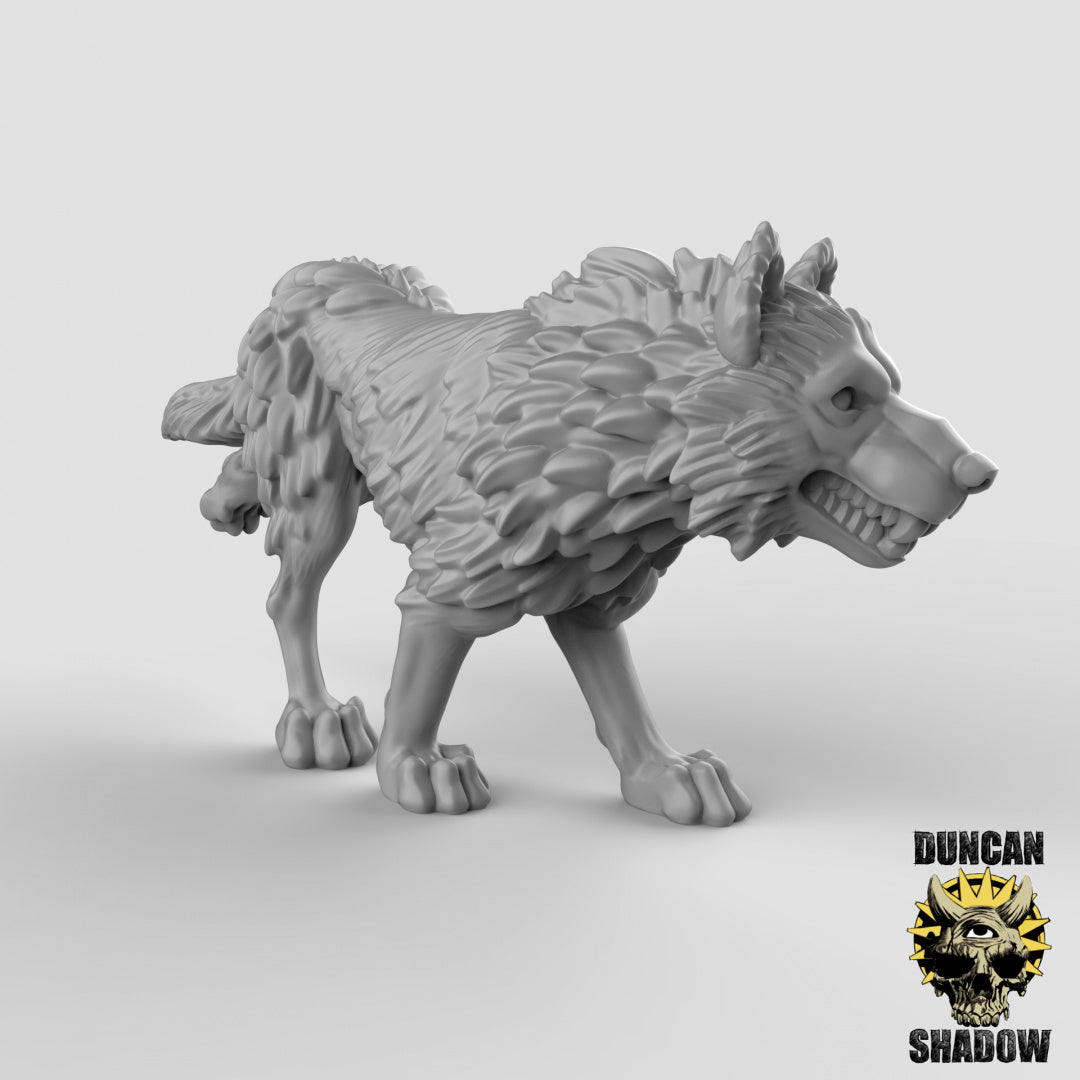 Wolves Resin Miniature for DnD | Tabletop Gaming