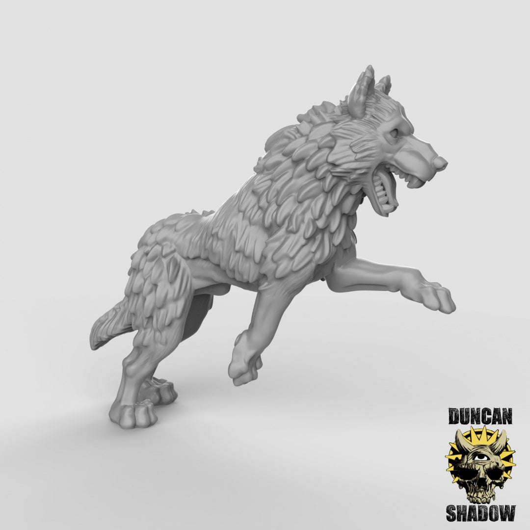 Wolves Resin Miniature for DnD | Tabletop Gaming