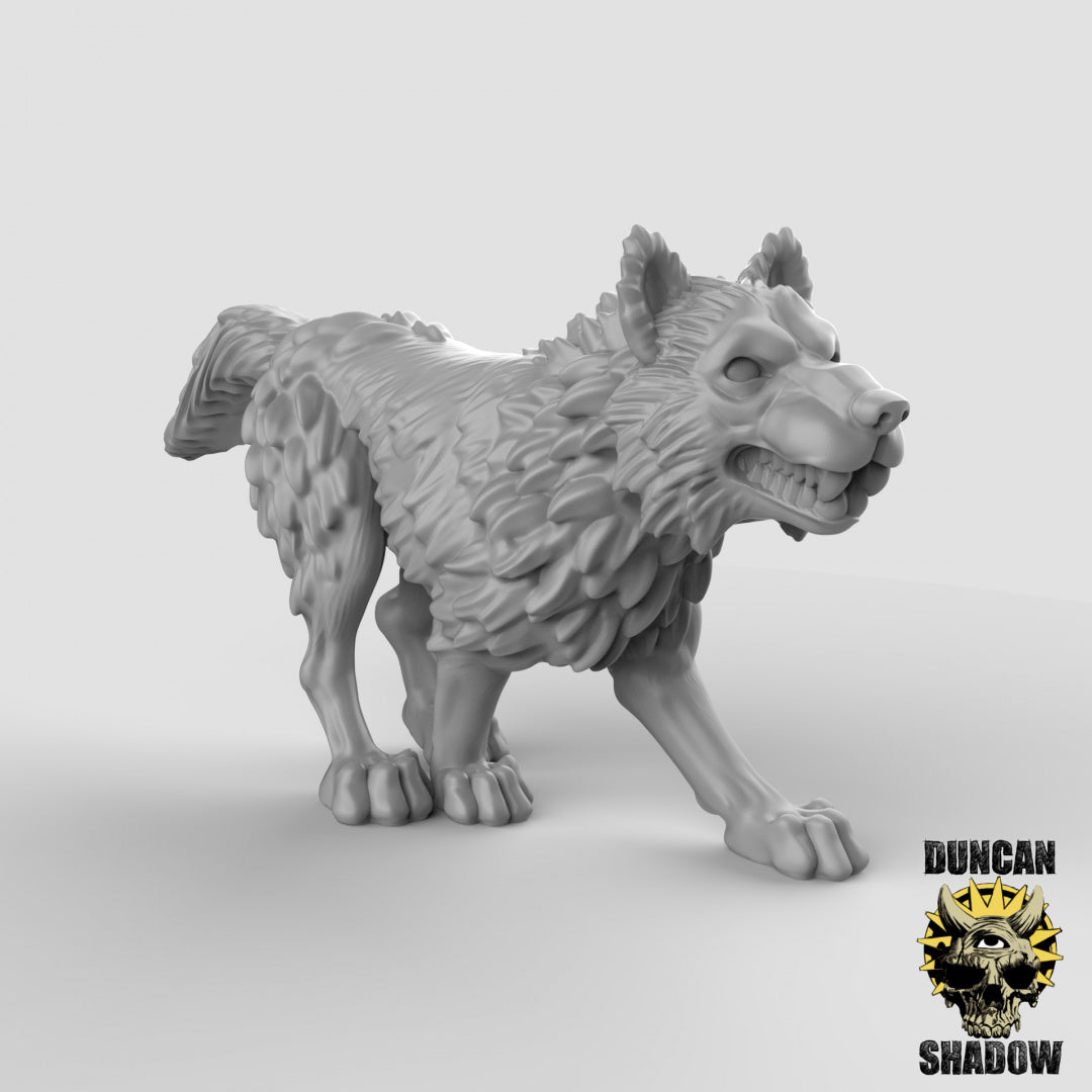 Wolves Resin Miniature for DnD | Tabletop Gaming