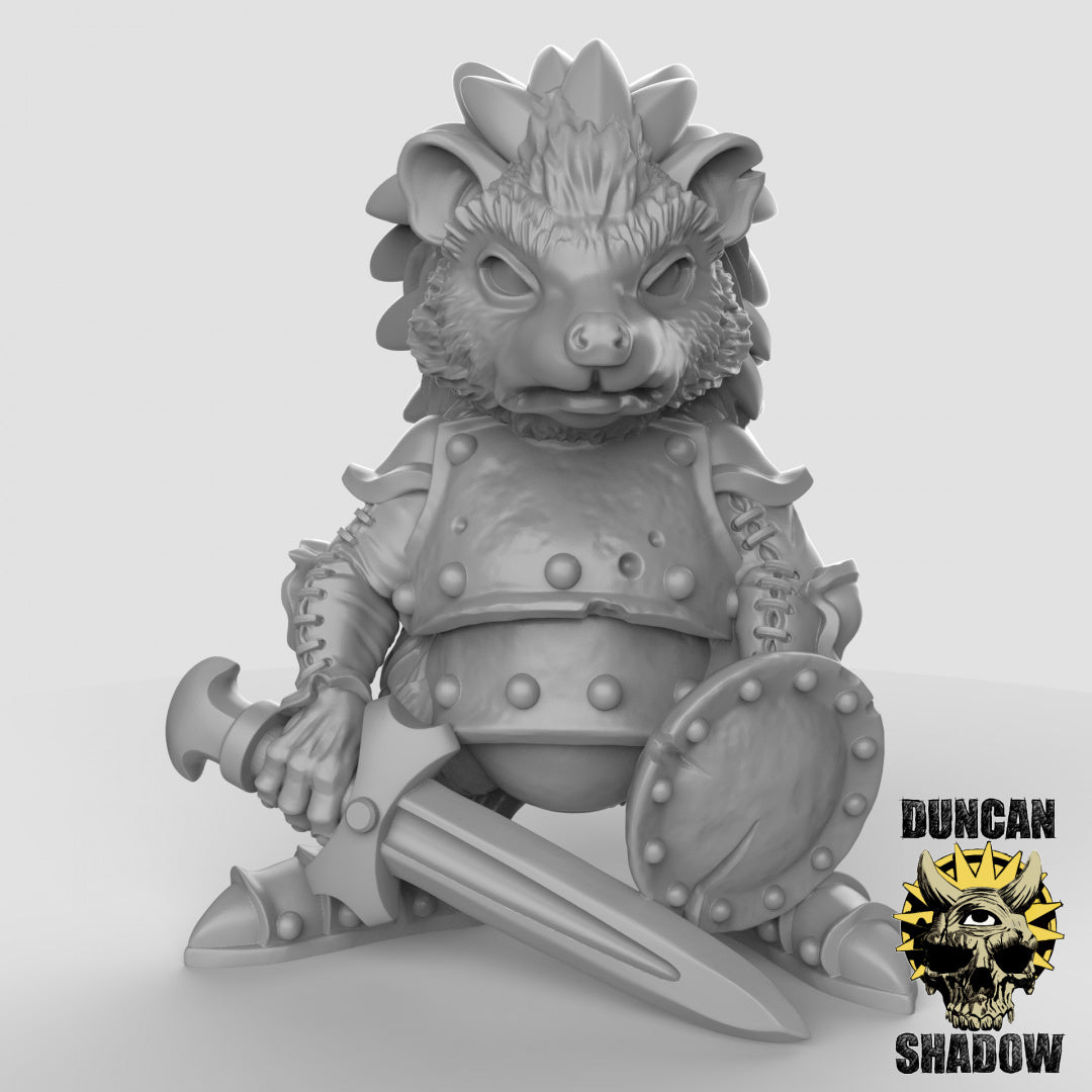 Hedgehog Warriors Resin Miniature for DnD | Tabletop Gaming