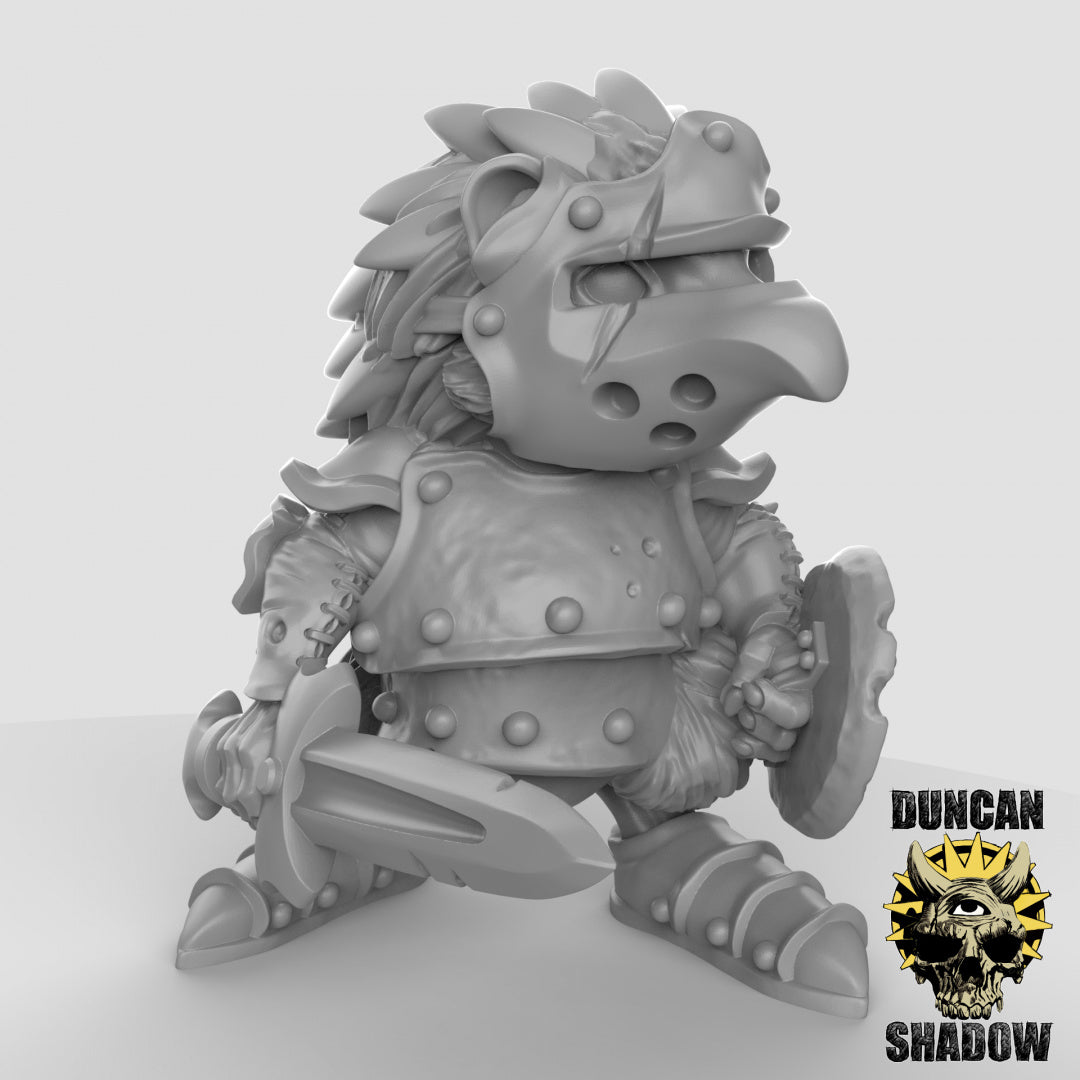 Hedgehog Warriors Resin Miniature for DnD | Tabletop Gaming