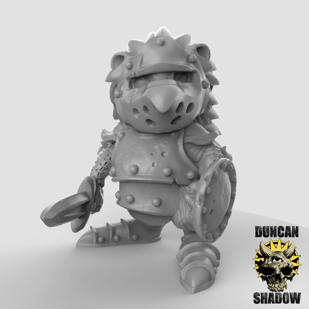 Hedgehog Warriors Resin Miniature for DnD | Tabletop Gaming