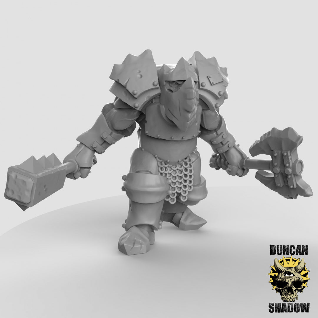 Armored Orcs Resin Miniature for DnD | Tabletop Gaming