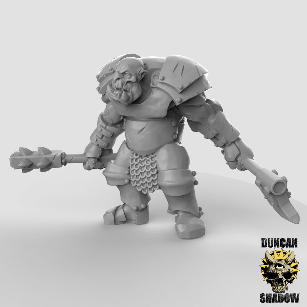 Armored Orcs Resin Miniature for DnD | Tabletop Gaming