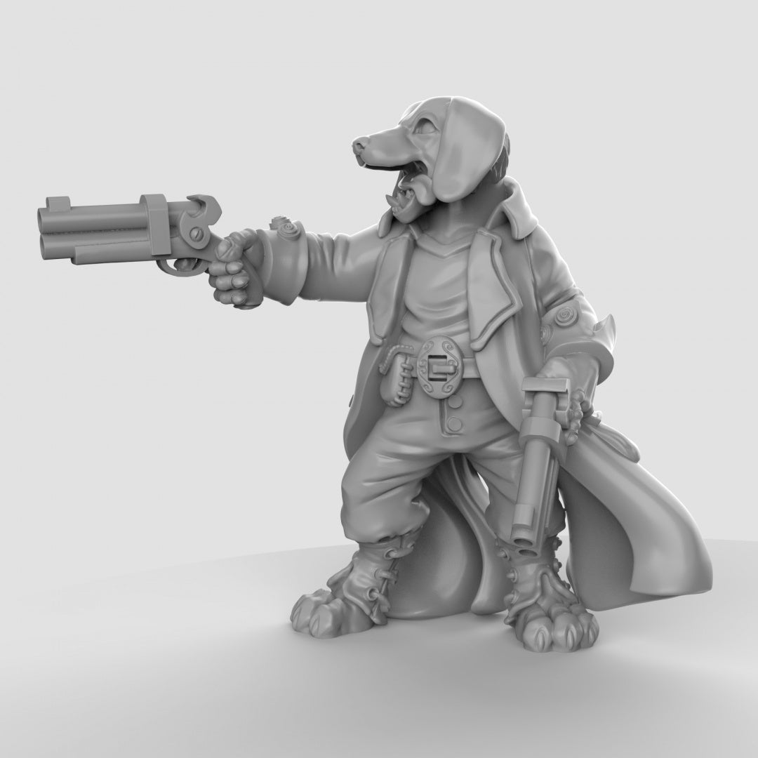 Beagle Gunslingers Resin Miniature for DnD | Tabletop Gaming