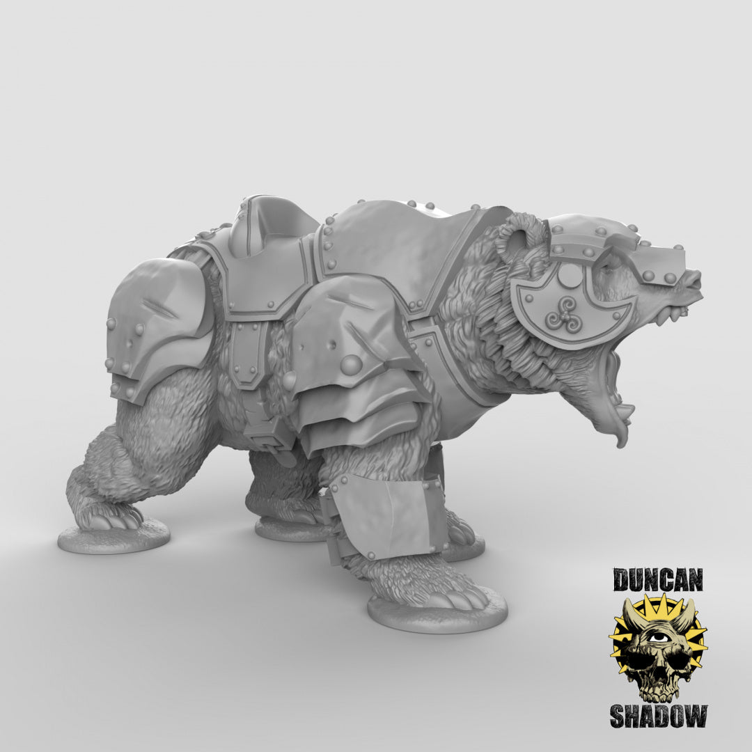 Armoured Bears Resin Miniature for DnD | Tabletop Gaming