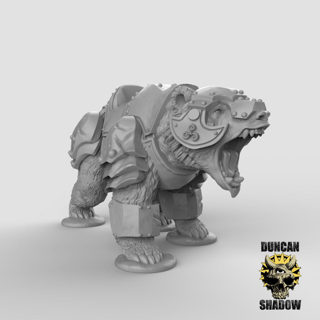 Armoured Bears Resin Miniature for DnD | Tabletop Gaming