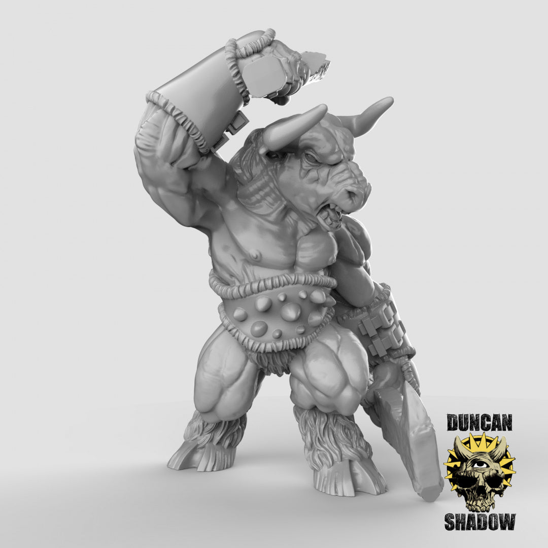 Minotaur with Hand Weapons Resin Miniature for DnD | Tabletop Gaming