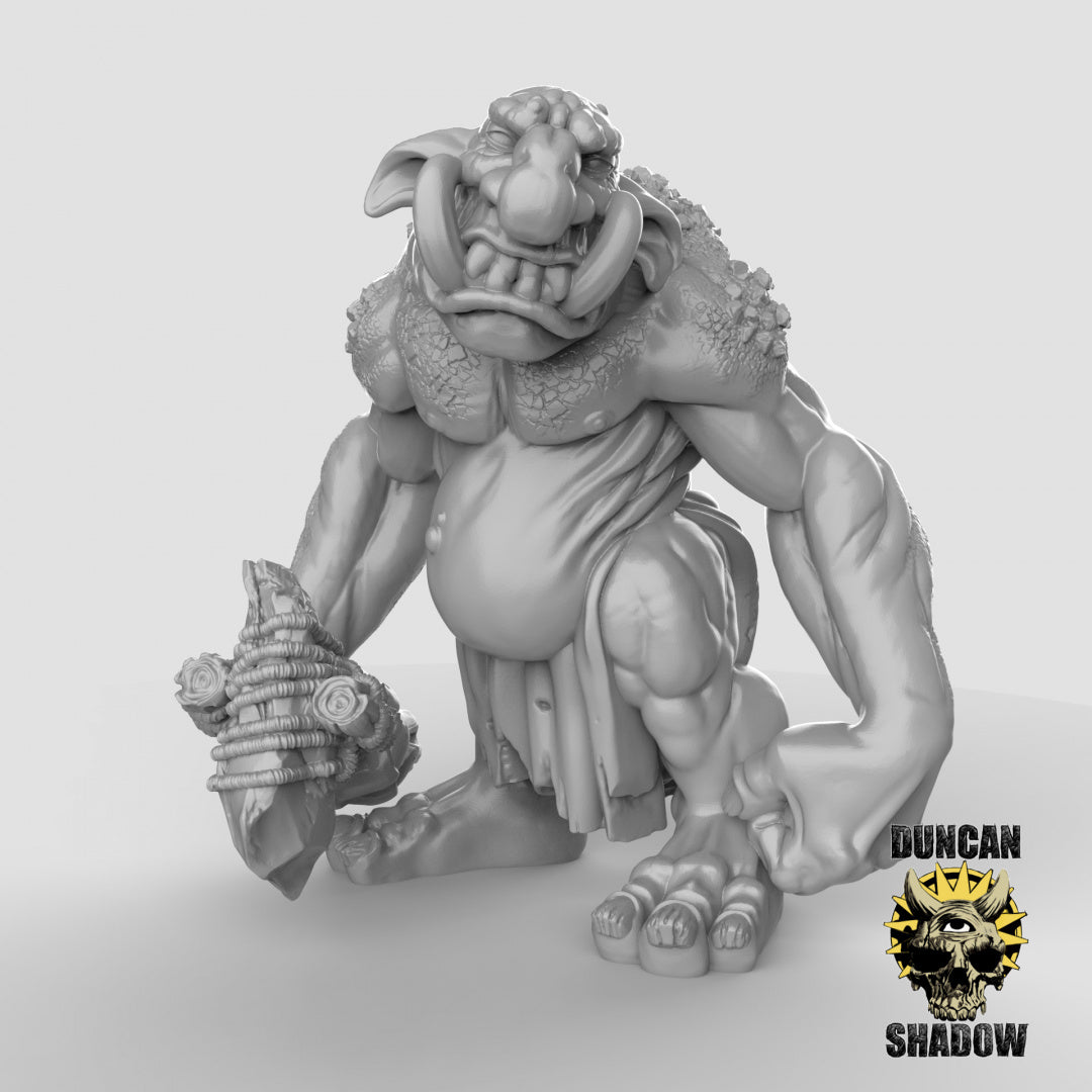 Stone Troll Resin Miniature for DnD | Tabletop Gaming