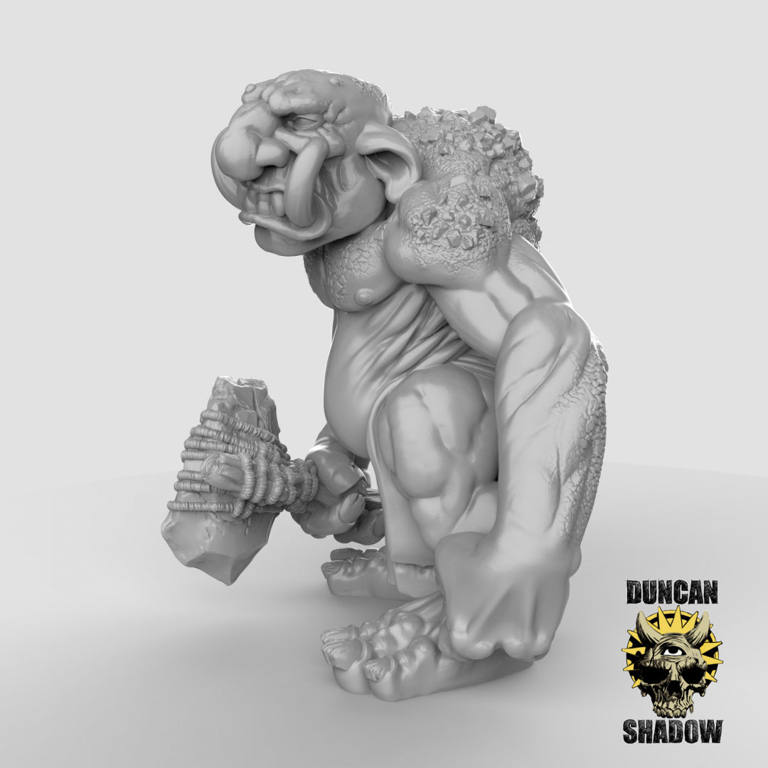 Stone Troll Resin Miniature for DnD | Tabletop Gaming