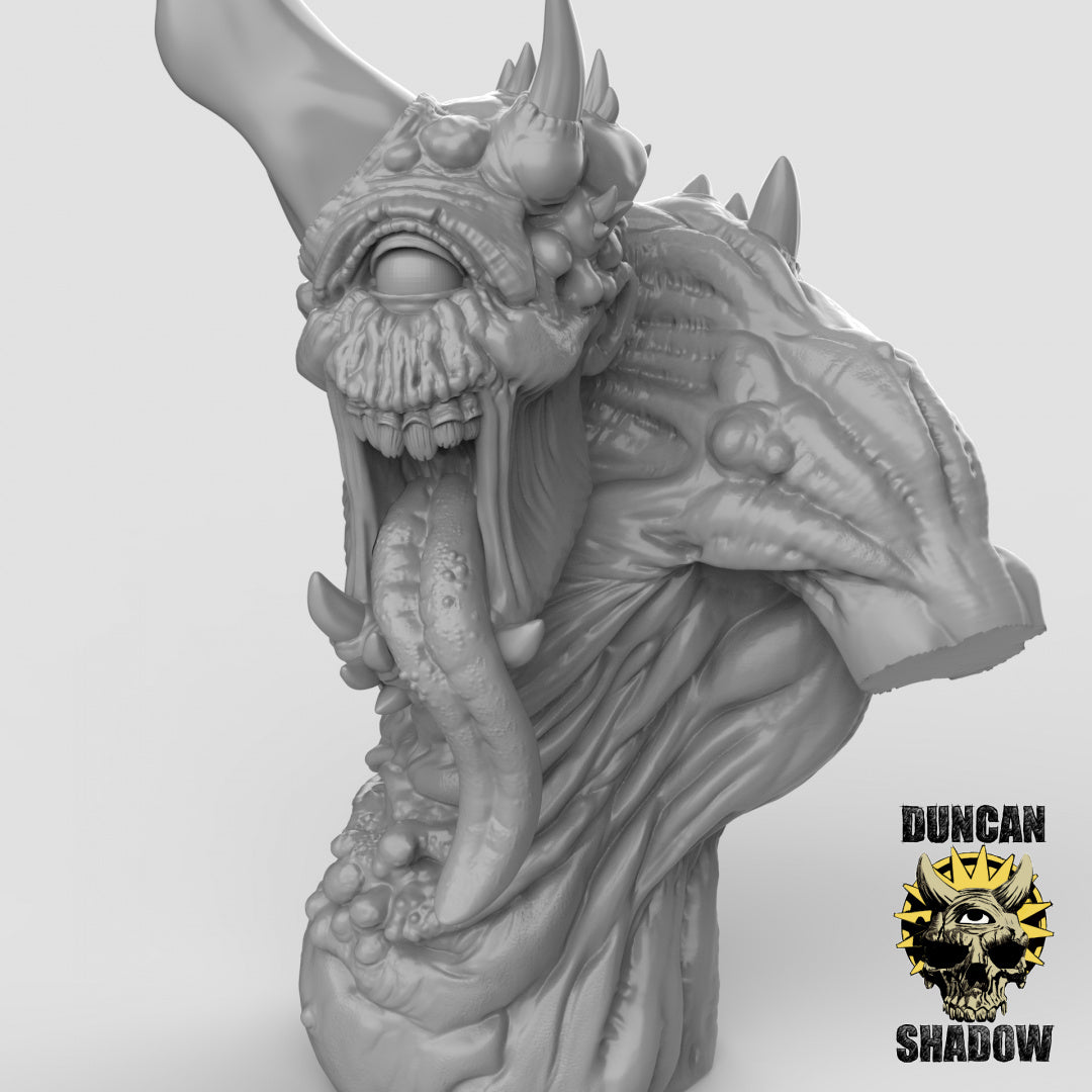 Plague Demon Bust Resin Miniature for DnD | Tabletop Gaming