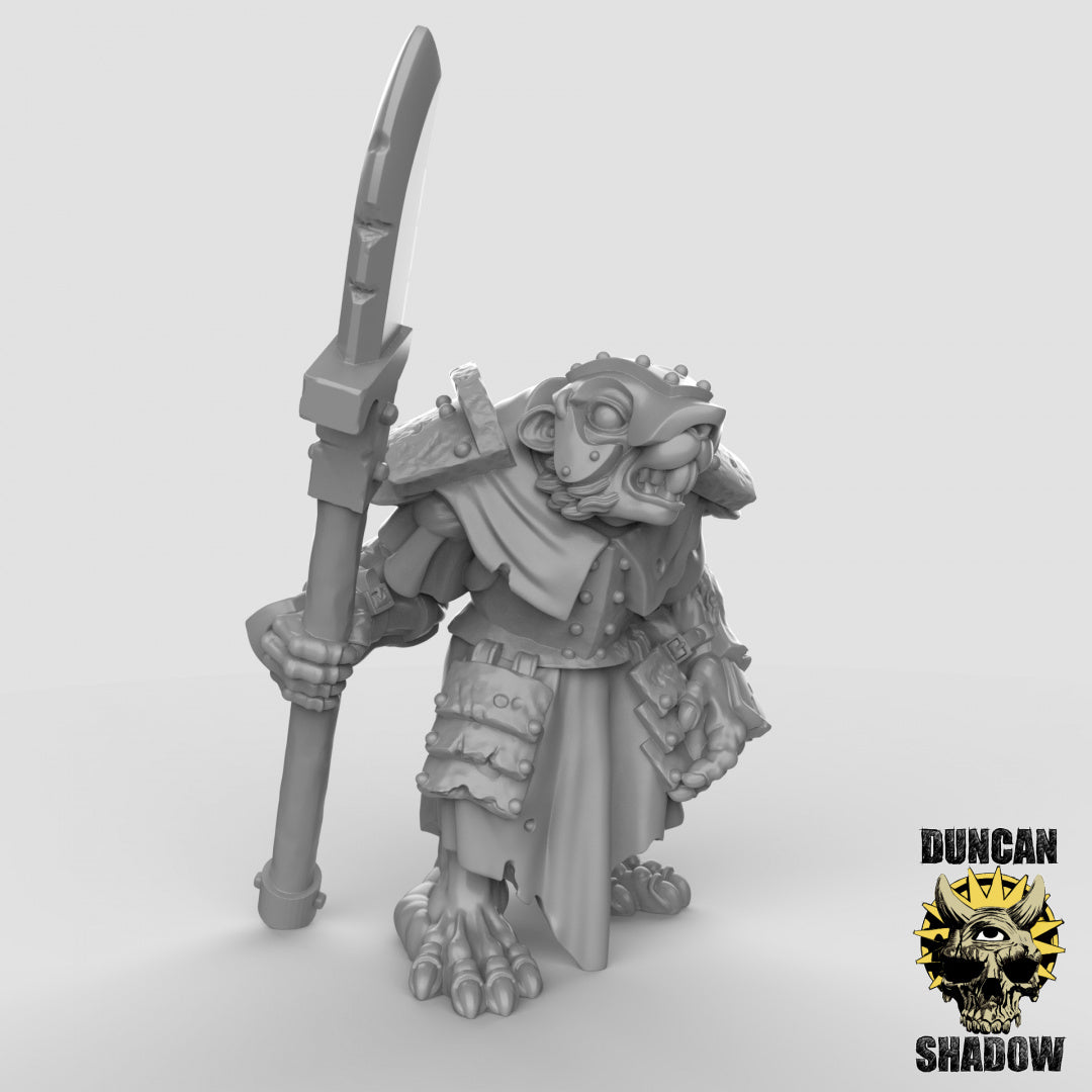 Armoured Ratfolk Resin Miniature for DnD | Tabletop Gaming