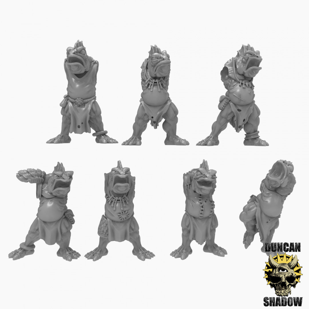 Koa Tao Fish Folk Multi part Kit Resin Models for Dungeons & Dragons & Board RPGs