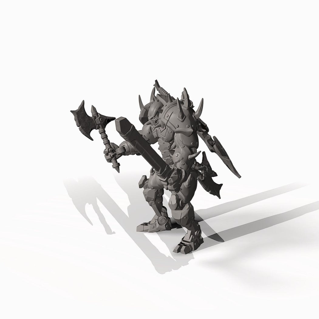 Warforged Fighter - Pit Fighter Champion Miniature