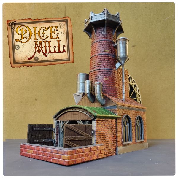 The Dice Mill - A huge dice tower with rotating wheel by Digital Taxidermy