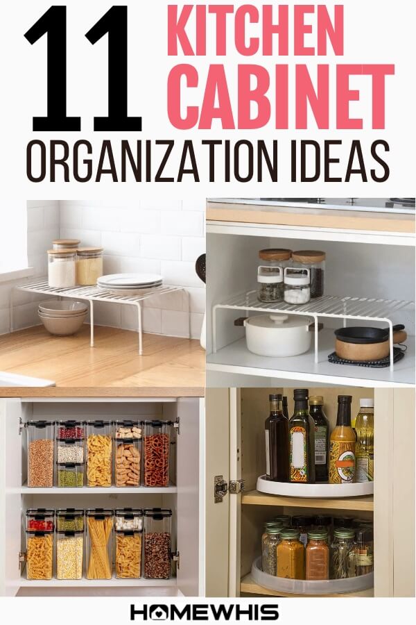 11 Kitchen Cabinet Organization Ideas - Homewhis
