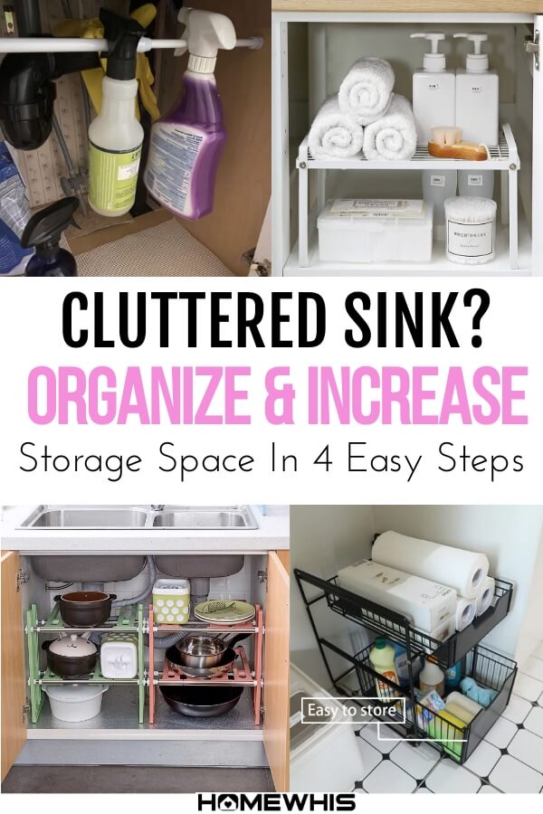 How to Organize Under The Sink (5 Easy Steps) - Homewhis