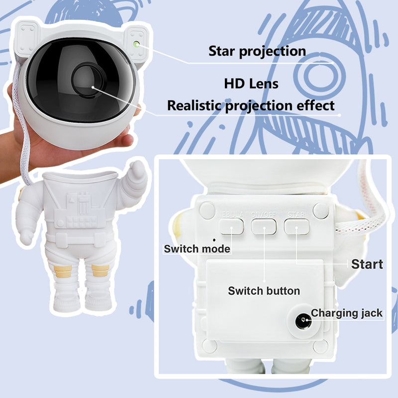 Astronaut Galaxy Projector - Arlo Desire
