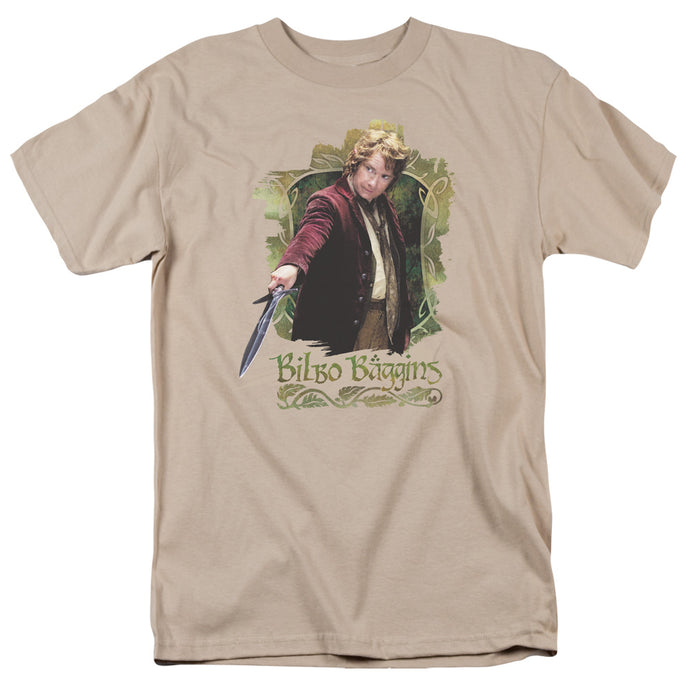 The Hobbit Bilbo Baggins Mens T Shirt Sand