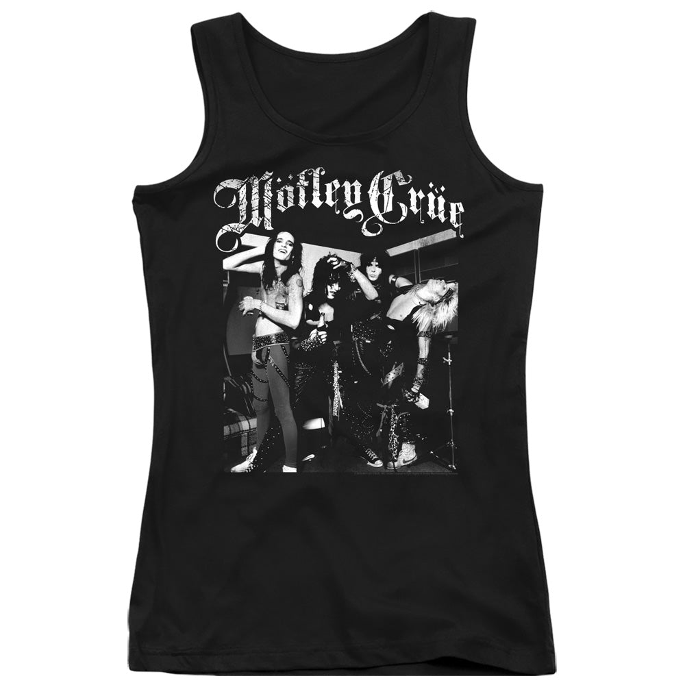 Motley Crue Band Photo Womens Tank Top Shirt Black | Rock Band Merch