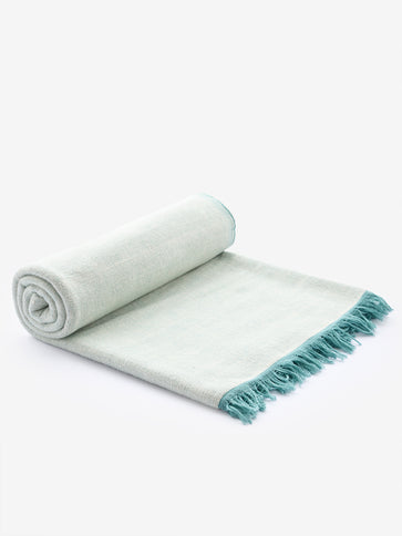 hardbackhollow Organic Cotton Chambray Yoga Blanket