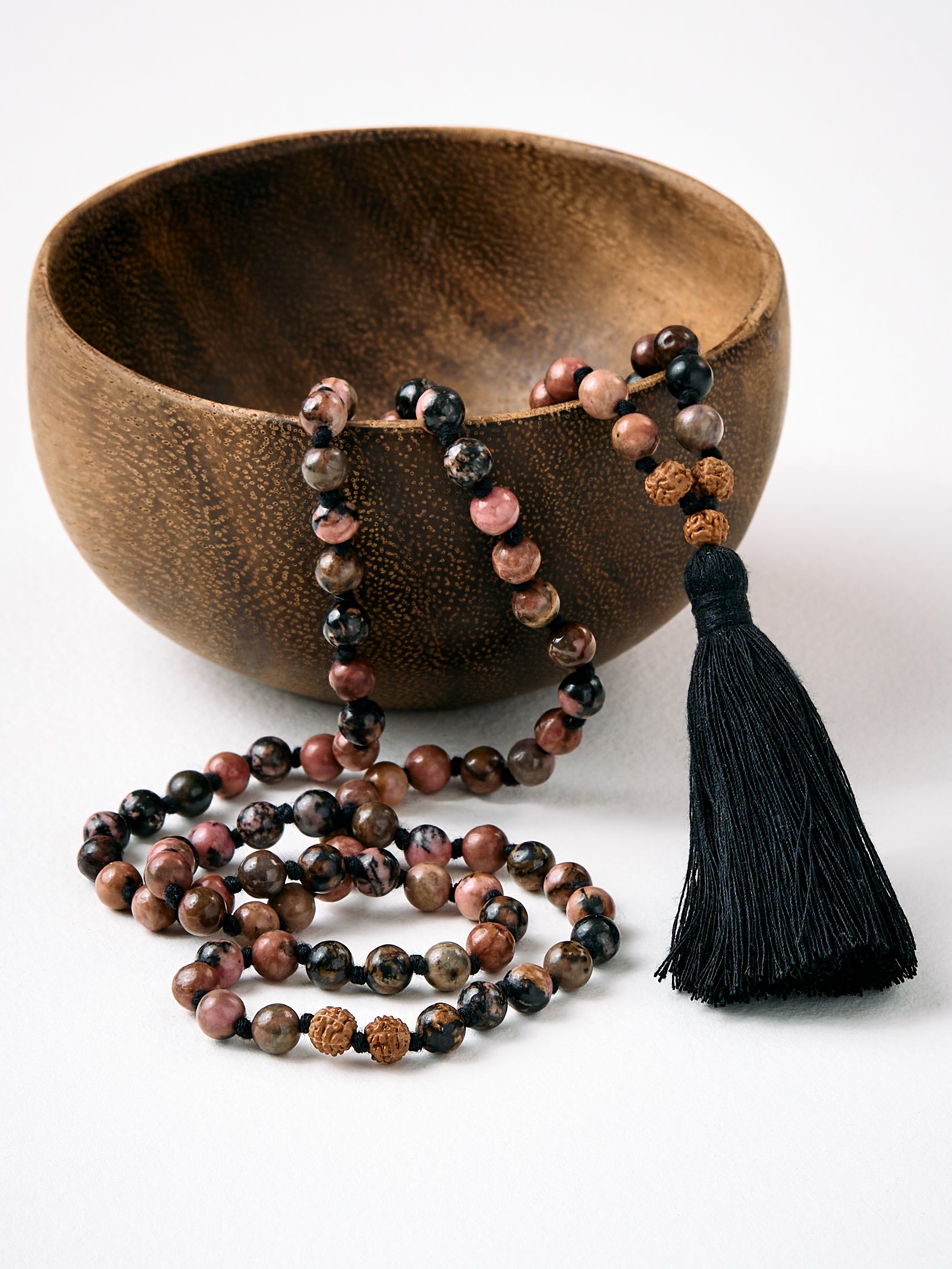 108/36 Mala Beads Bracelet Healing Gemstone Yoga Meditation Hand Mala  Prayer Bead Necklace