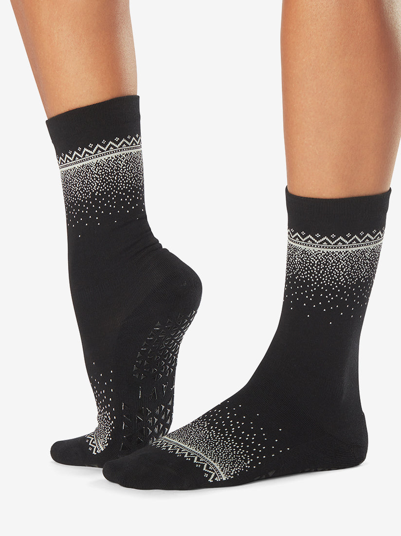 Tavi Noir Jess Grip Socks - Fairisle Shine – Yogamatters