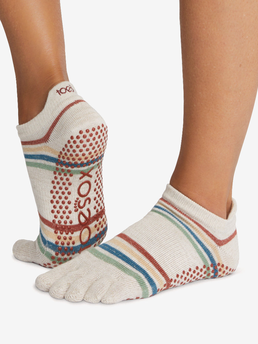 toesox Elle Full Toe Multi Pack - Grip Non-Slip Toe Socks for