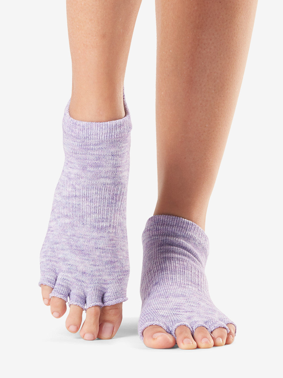 Toesox Grip Half Toe Low Rise - Heather Purple – Yogamatters
