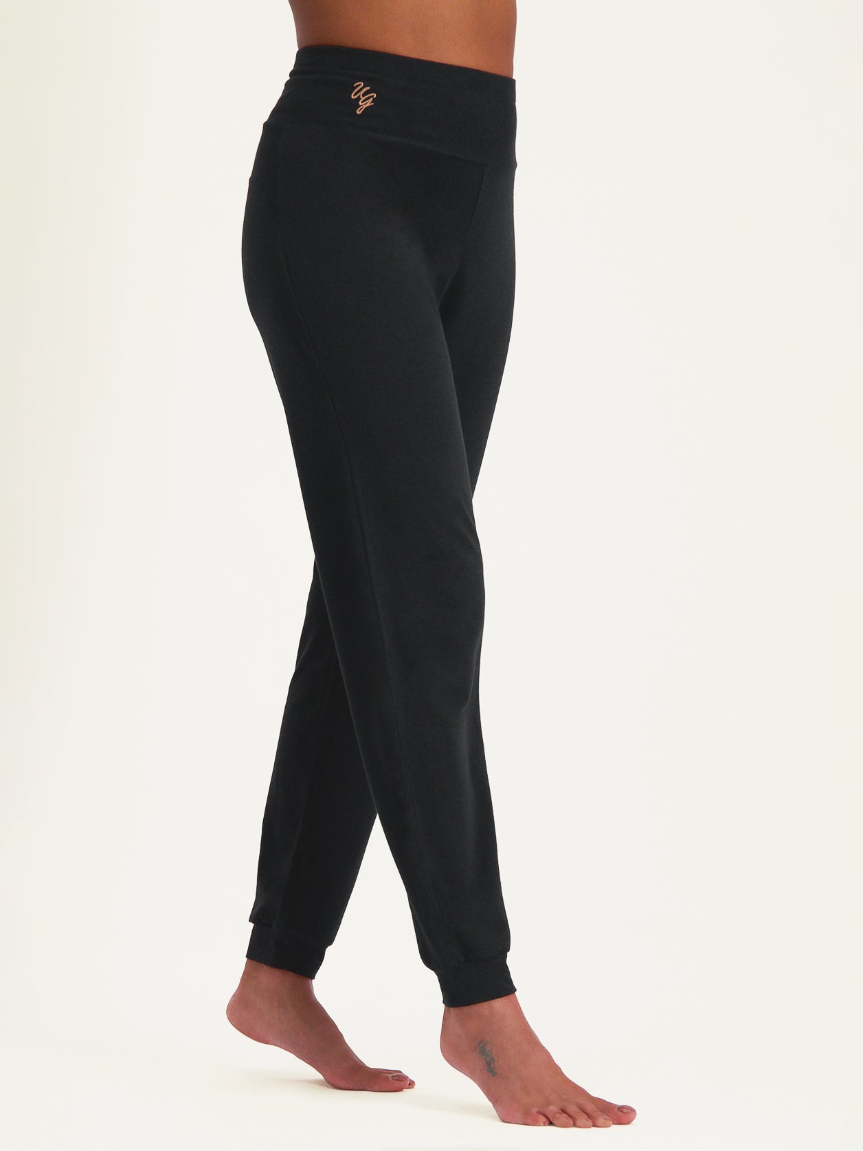 Wide Yoga Pants Devi, Urban Black, Yoga Pants