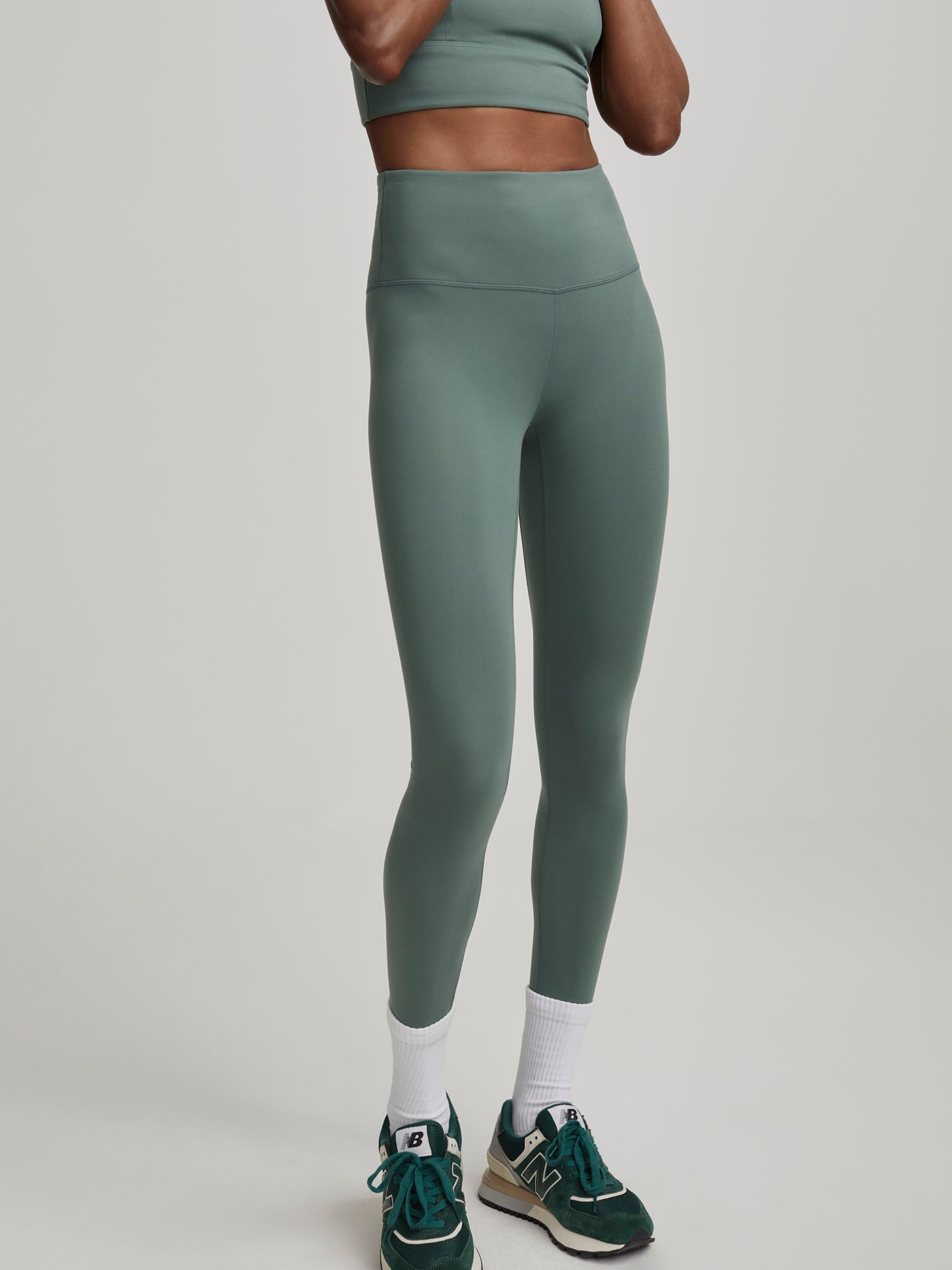 Cream Yoga - Nancy ribbed legging hunter green