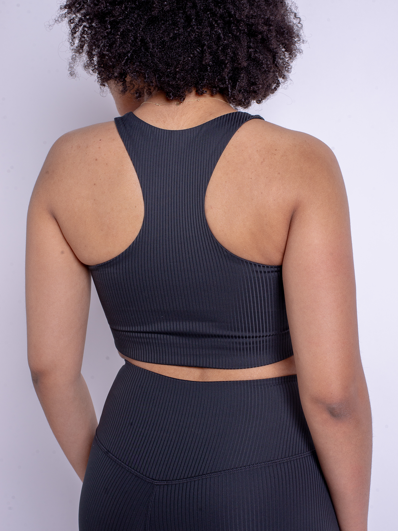 Black Audrey Cross Back Bra — Girlfriend Collective