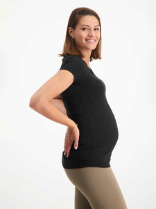Miracle in the Making Happy Maternity Tee - Urban Black