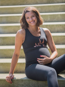 Miracle in the Making Joy Maternity Tank - Urban Black