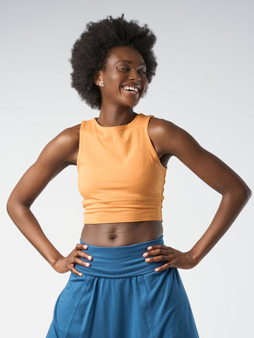 Gossypium Move Cropped Yoga Top