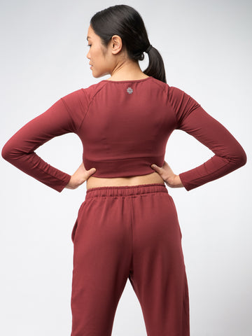 Gossypium Leap Long Sleeve Crop Top