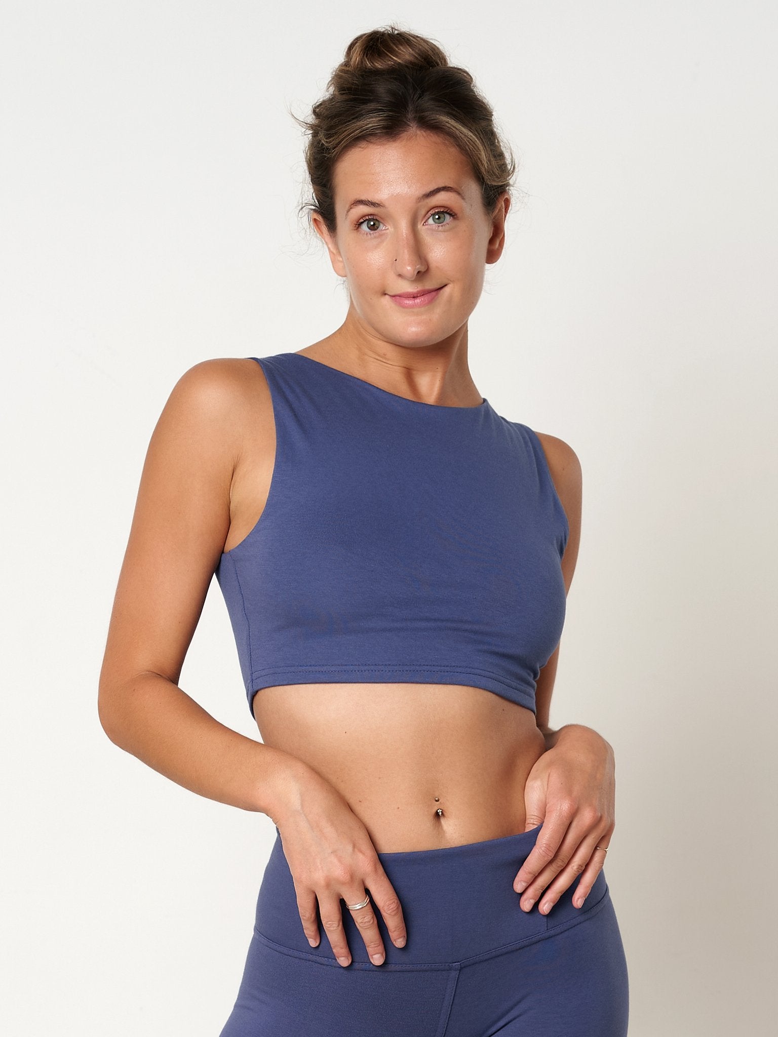 Gossypium Evolve Cropped Yoga Vest