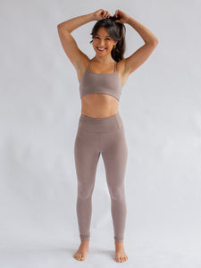 Girlfriend Collective Float High Rise Leggings - Heather Cocoon