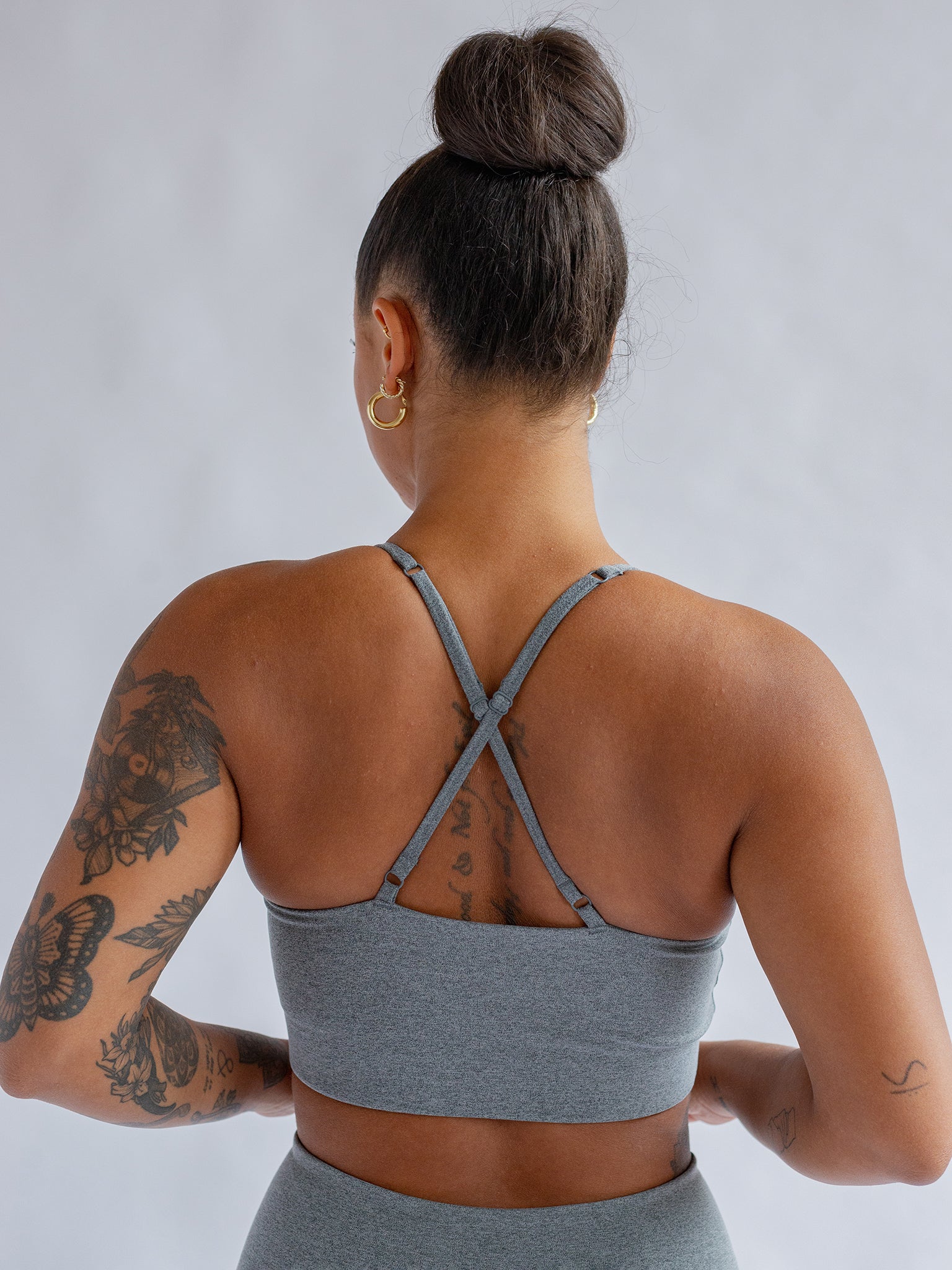 Girlfriend Collective Float Juliet Bra - Heather Cocoon – Yogamatters