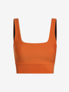 Varley Let's Move Rib Ryan Bra - Orange Rust