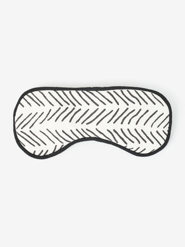 hardbackhollow Organic Cotton Herringbone Eye Mask