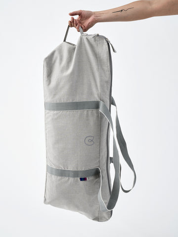 hardbackhollow Organic Cotton Carry All Kit Bag - Grey Ice